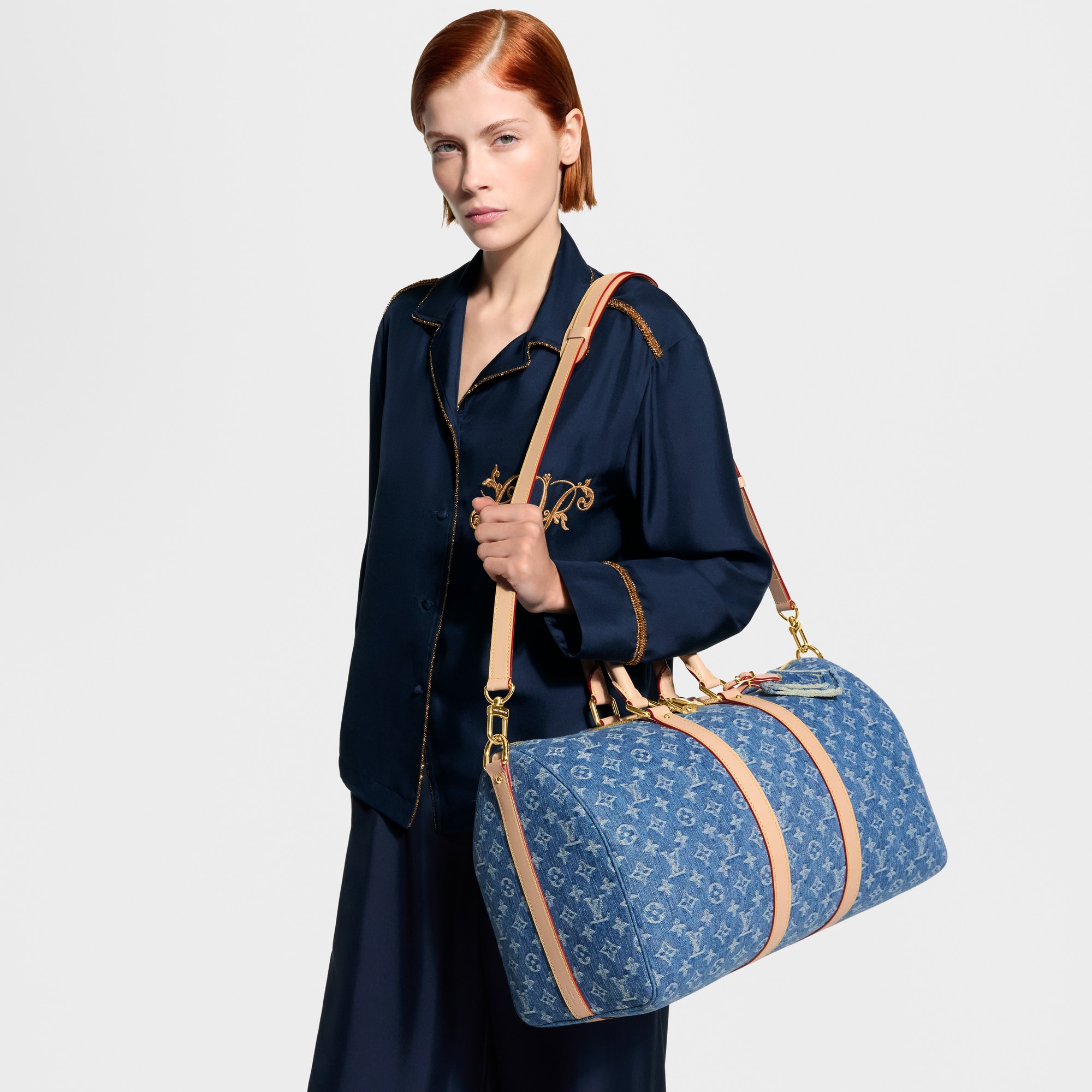 Keepall 45 Bag - Luxury Other Monogram Canvas Blue | LOUIS VUITTON